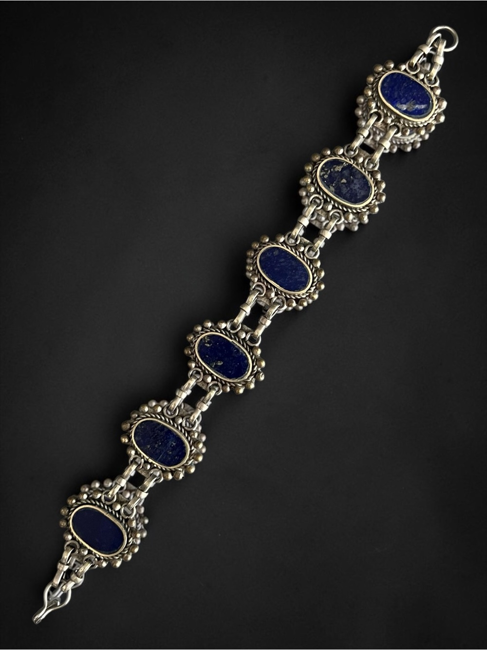 💖 Vintage Lapis Link Bracelet 💖